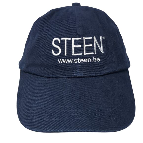 Steen Slideback Baseball Cap Blue One Size Embroidered 6 Panel Result Headwear - Picture 1 of 9